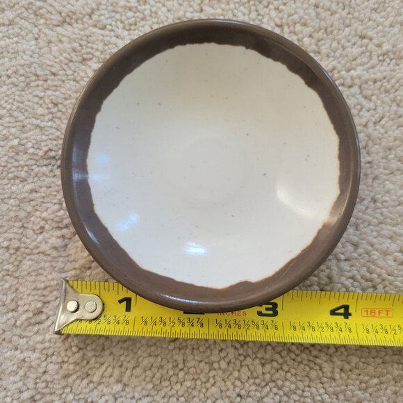 Melamine Restaurant Ware Plates Bowls Appetizer Sauce Dish Brown Cream 10 of eac - Picture 15 of 16